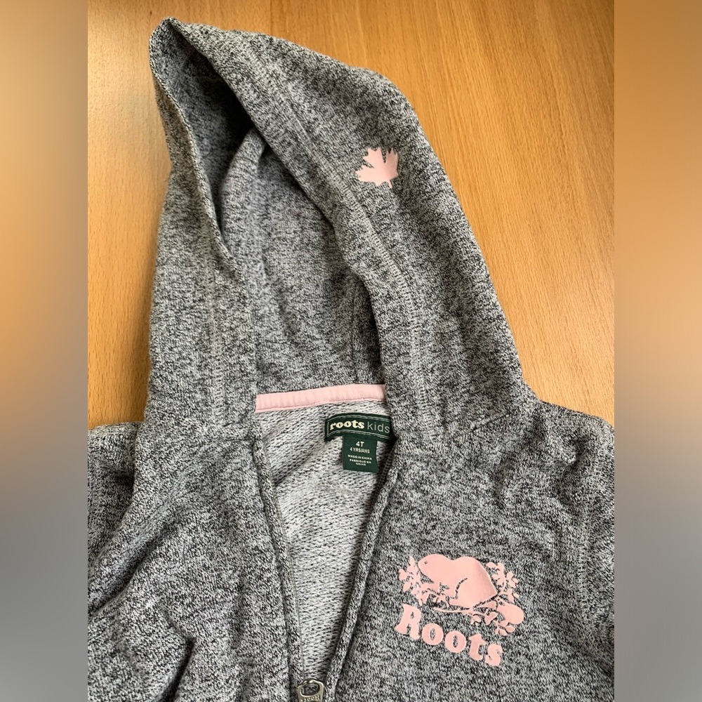 Roots zip-up hoodie - Size 4T